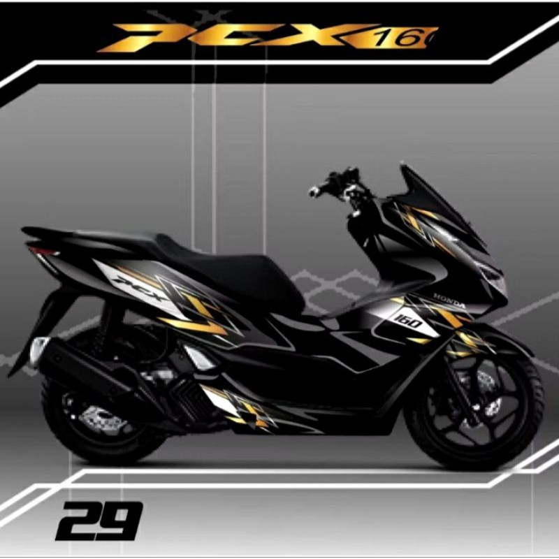 Decal Pcx 160 Full Body Sticker Variasi Full Blok Motif Grafis