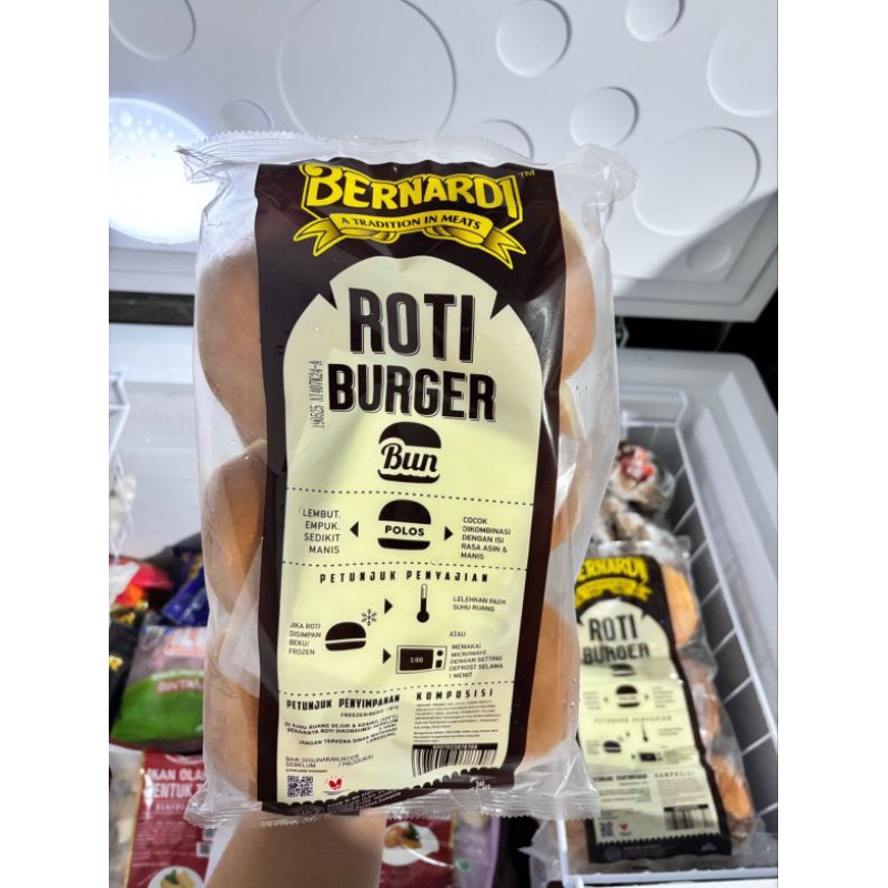 

Bernardi Roti Burger polos isi 6pcs