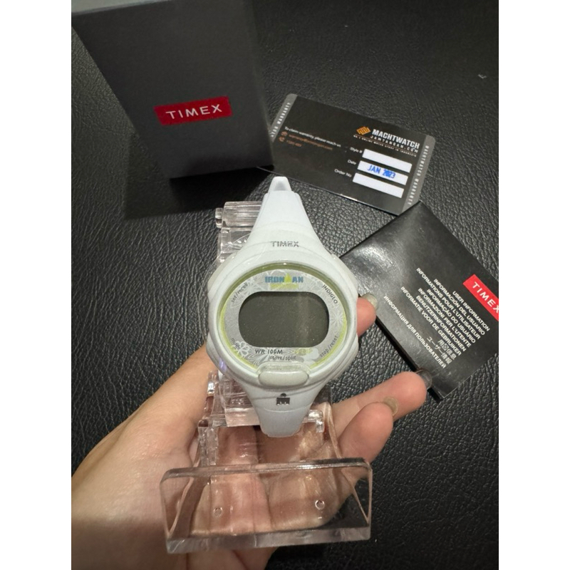 Jam tangan unisex Timer Ironman Digital White Rubber Strap | Jam tangan wanita | jam tangan pria