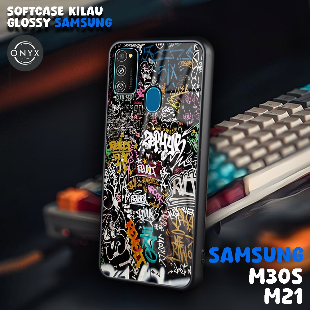 [AA02] Softcase SAMSUNG M21 | M30S | GRAFITI | Case Samsung Keren Lucu | Casing Kilau Glossy Samsung