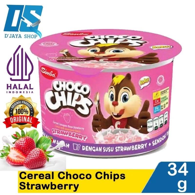 

Simba Chocho Choco Chips Strawberry cup 34g