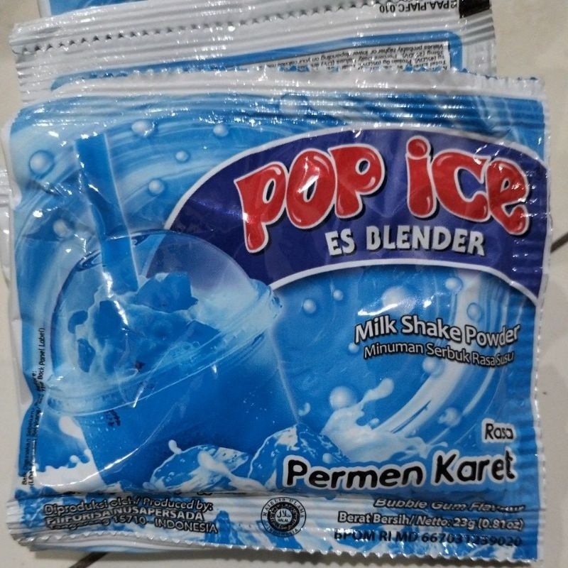 

Pop Ice Es Blender Rasa Permen Karet