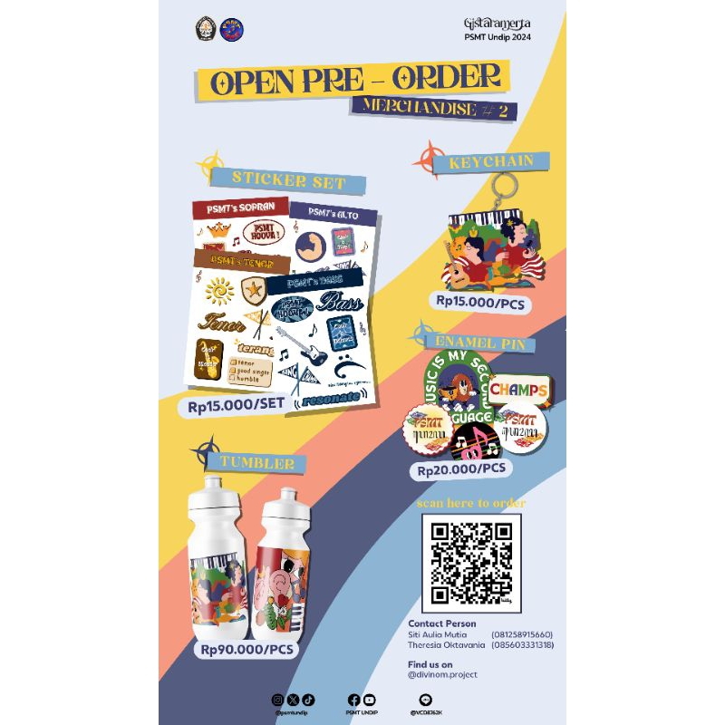 

Stiker Set vinyl SATB PSMT UNDIP