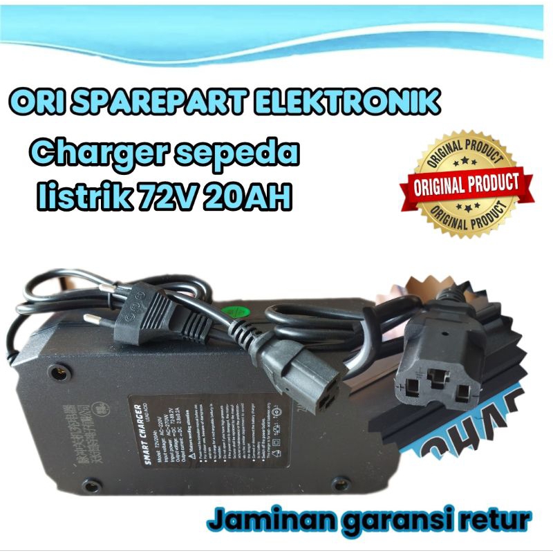 battry charger sepeda listrik 72 volt 20AH u winfly dan sepeda listrik