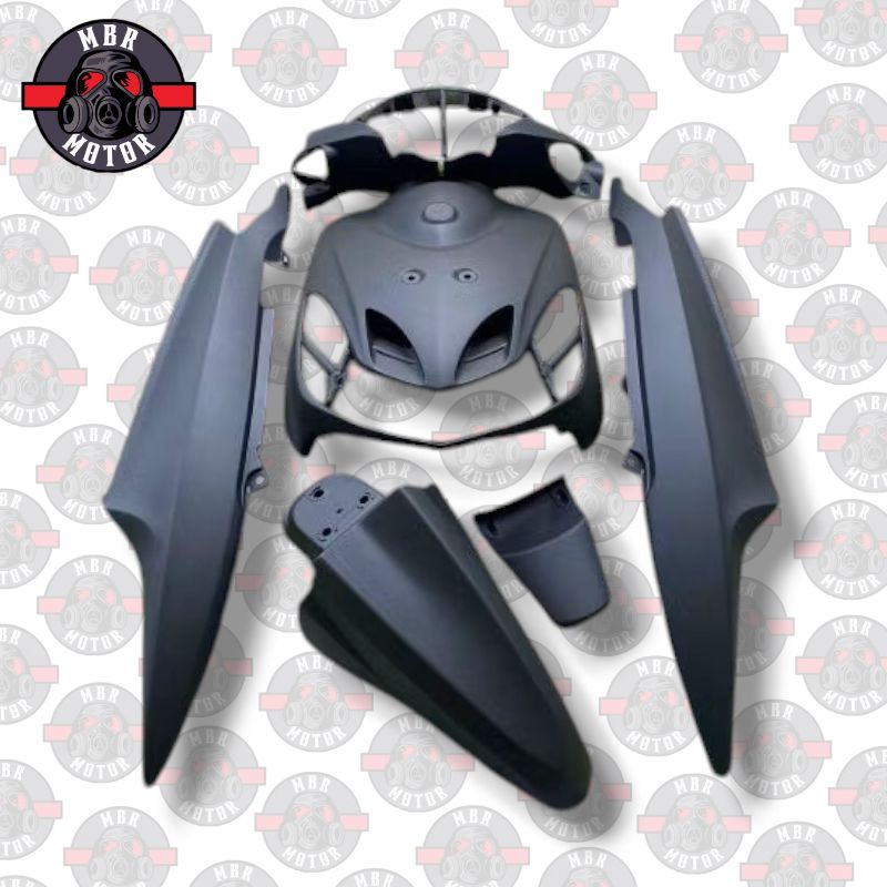 BISA COD Cover Body Fullset Mio Smile Hitam Doff Dek Body Mio Smile Fullset