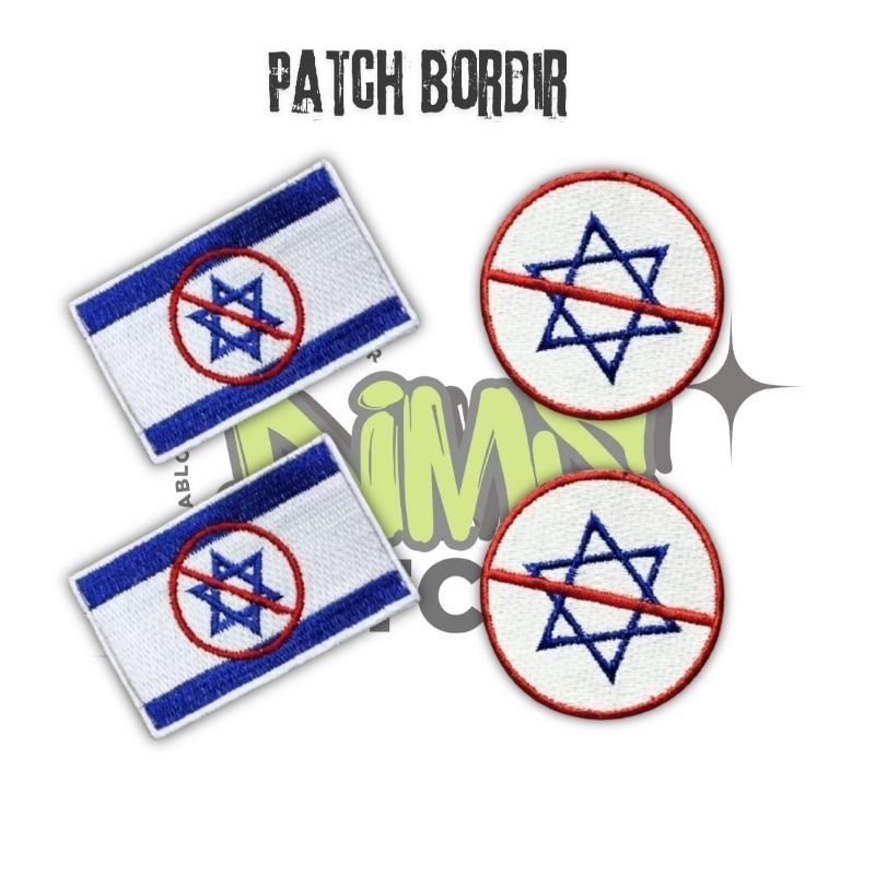 Patch Bordir Jahit Patch Bordir Emblem Ant1 Israel Patch Bordir Aksesoris Kualitas Premium l