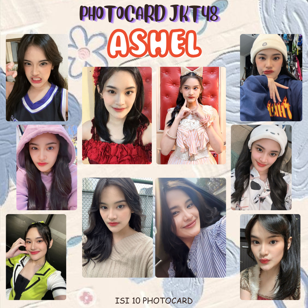 (MINIMAL BELI 6) PHOTOCARD ASHEL JKT48 | Photocard JKT48 Unofficial Premium