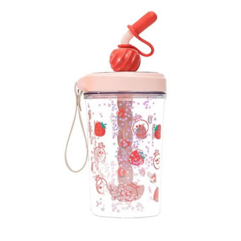 Tumbler Mixue Snow King Fruit Stirring Cup 330 ml Varian Strawberry | Tumbler Official Merchandise M