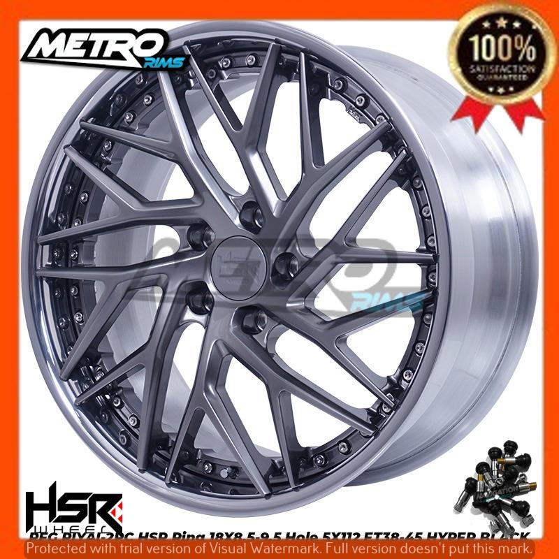 VLEG MOBIL RACING FORGED MODEK STYLISH RING 18 R18 HSR RFG RIYAI 2PC UNTUK MERCY AUDI PORSCHE DLL