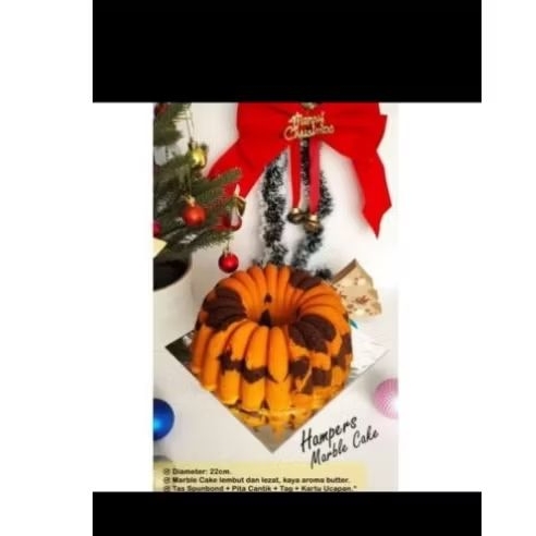 

Hampers Kue Marble Premium Diameter 22 dus natal/dus coklat