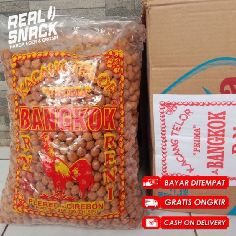 

1KG KACANG TELUR PREMIUM BANGKOK KACANG ATOM MANIS GURIH EXTRA PACKING