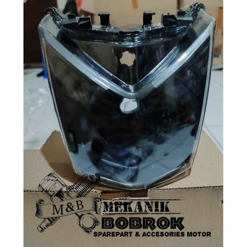 Reflektor Lampu Depan Beat Fi Custom Full Hitam Bahan Biled Beat Fi 2014
