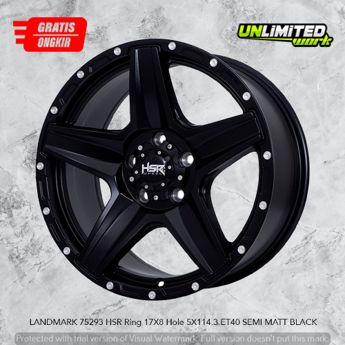 velg offroad palang hsr landmark ring 17 bestfor mobil xtrail rush terios r17 pcd 5X114