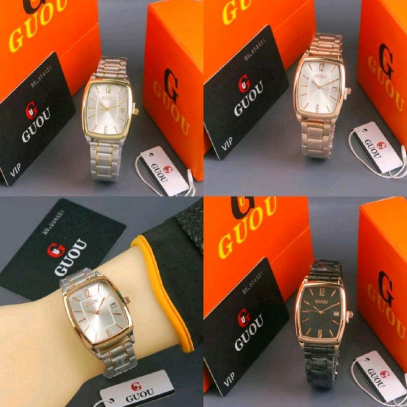 jam tangan wanita guou original bisa cod lengkap box+bateri