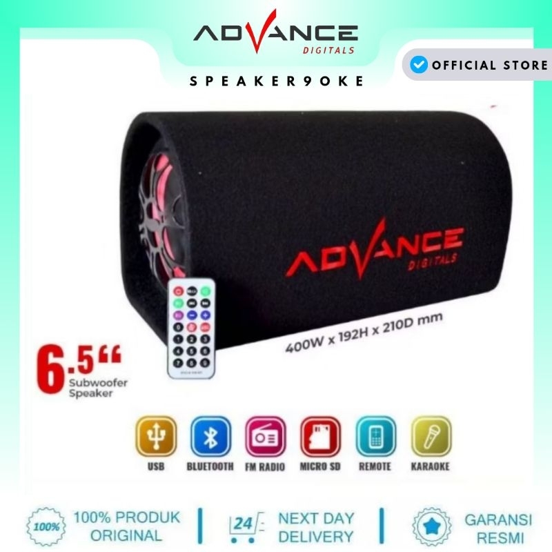 Speaker bluetooth 6,5" inch ac/dc advance t102bt t 102 bt