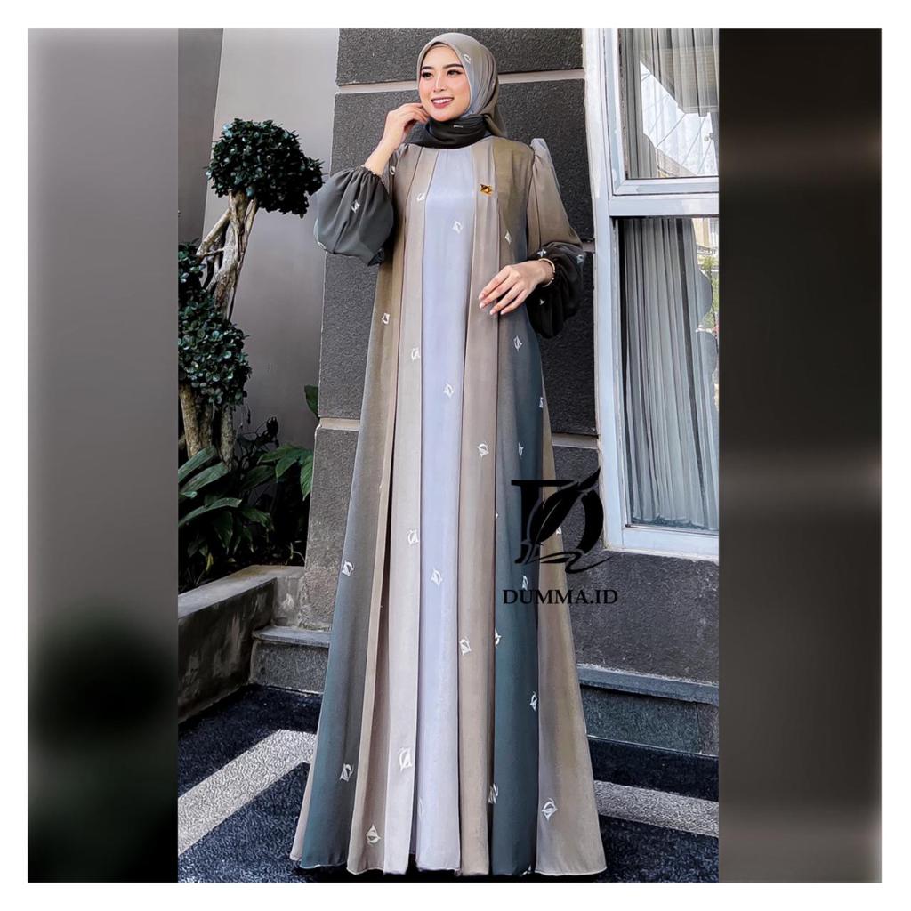 GAMIS SET HIJAB TERBARU INAZ DRESS WANITA MUSLIMAH BY DUMMA