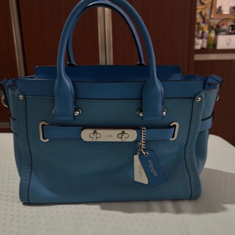 Coach Swagger Blue sling bag
