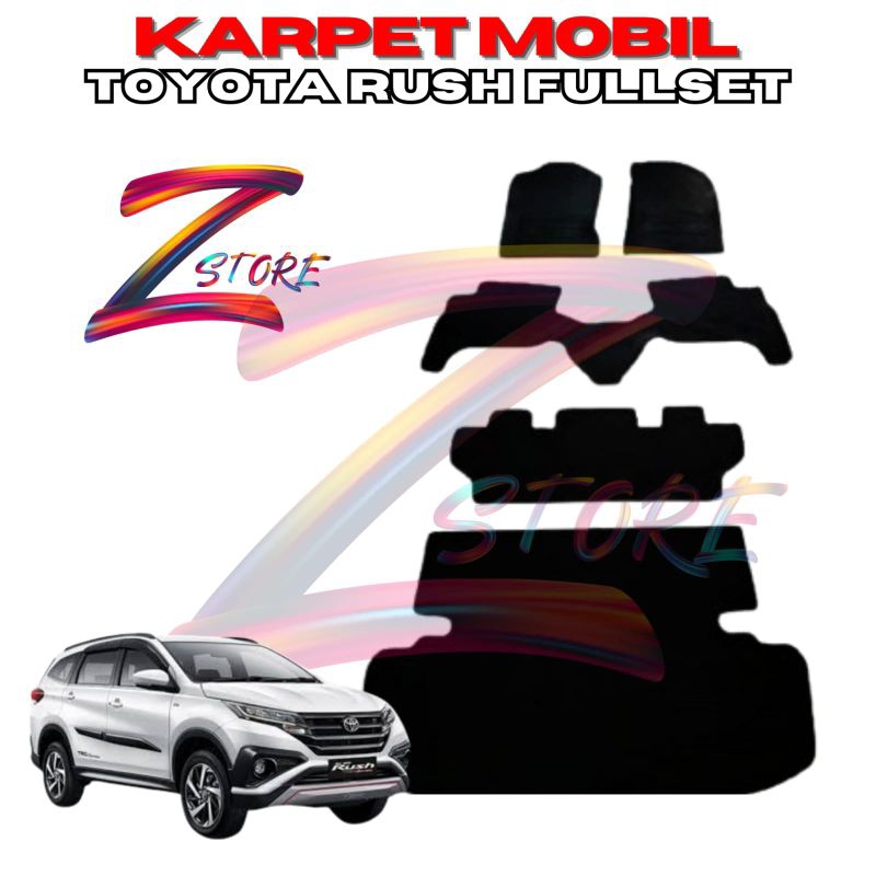 karpet mobil Toyota Rush fullset matras mobil alas kaki
