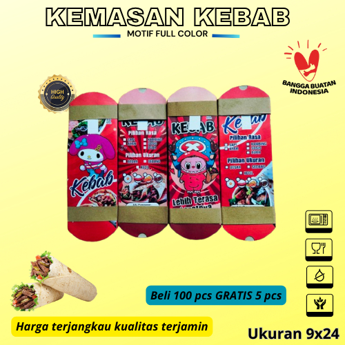 

Kertas bungkus kebab isi 100 pcs,kemasan dus kebab isi 100 pcs,Box kebab