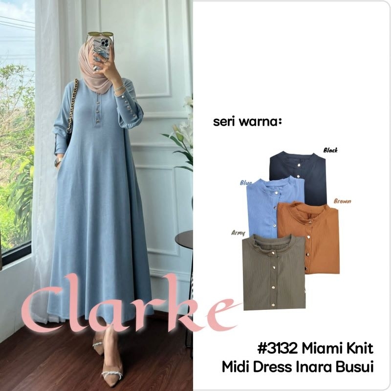 CLARKE | 3132 MIDI DRESS INARA BUSUI