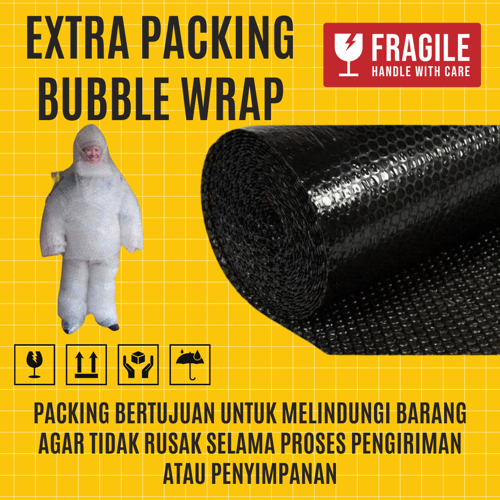 

EXTRA PACKING BUBBLE WRAP BIAR AMAN