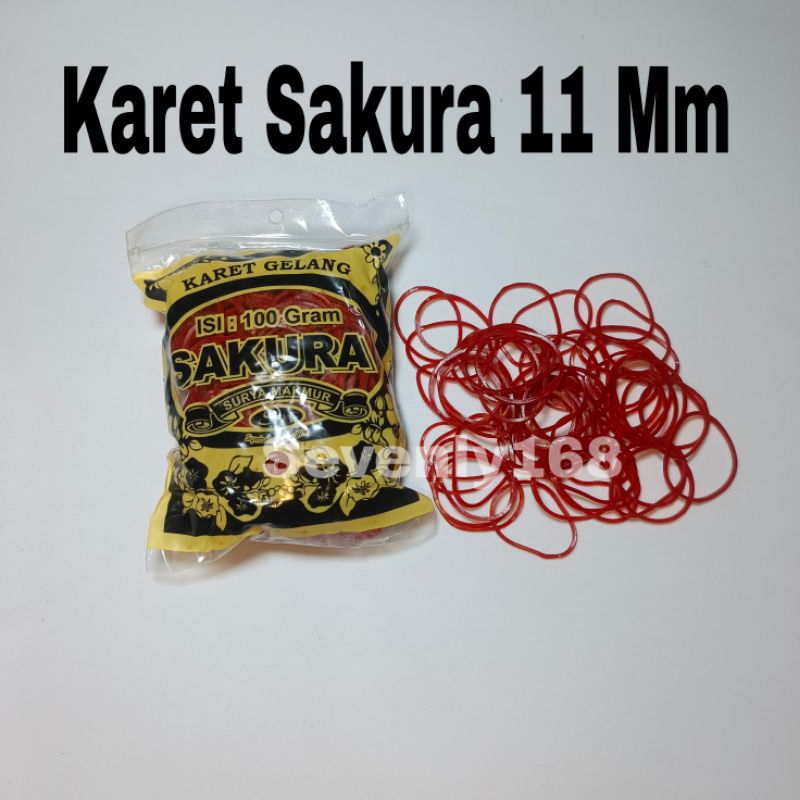 

Karet Gelang Sakura Merah 11 MM 100 Gram