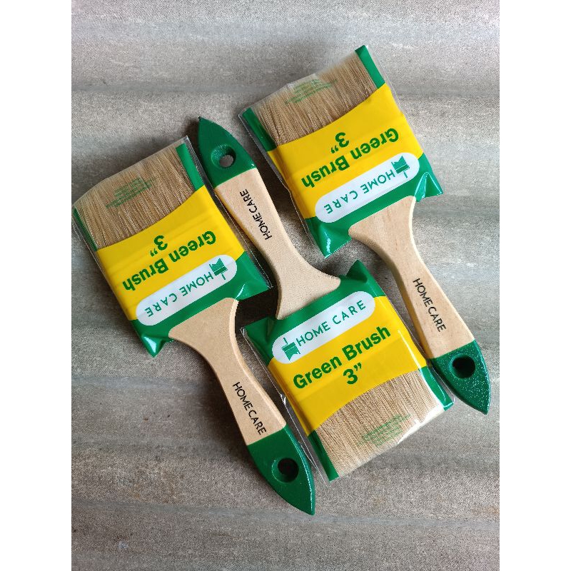 Green Brush Home Care 3inc / kuas cat tembok anti rontok / kuas cat kayu besi / kuas cat air cat min