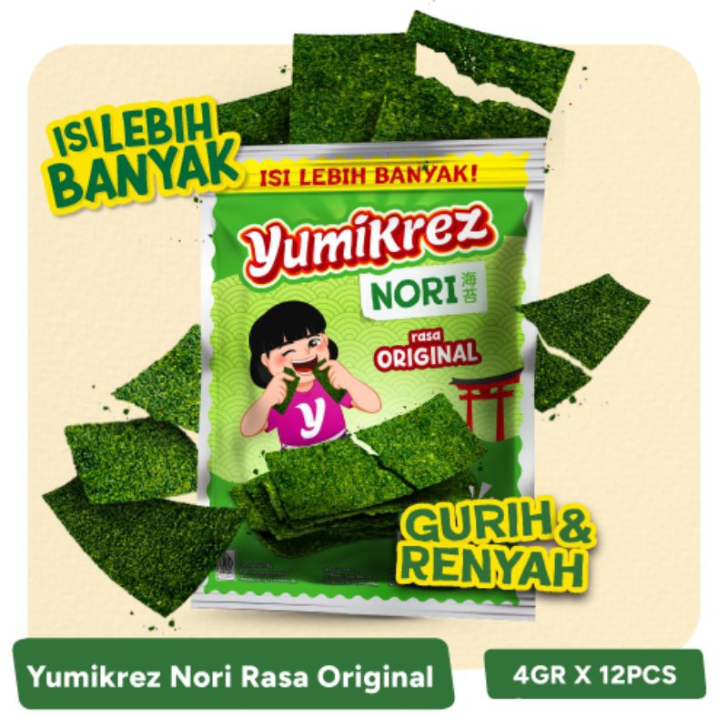 

Nori rasa original 1ctn (5box)