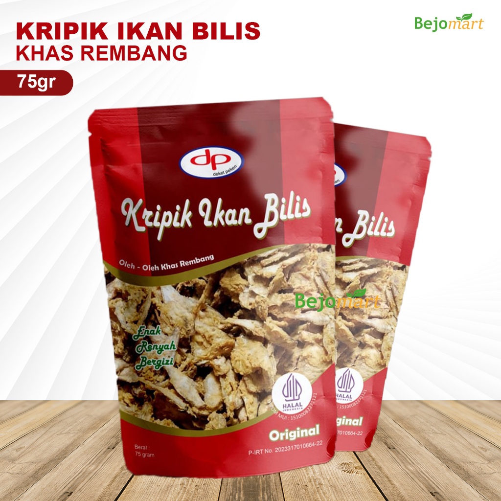 

Keripik Ikan Bilis Premium 75gr Khas Rembang