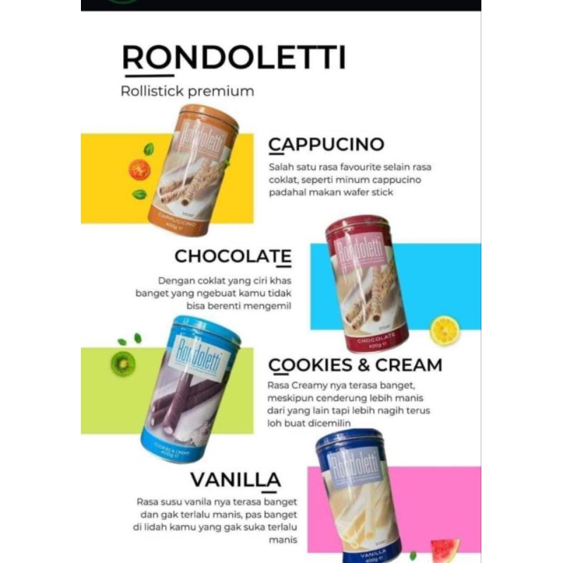 

Rondoloetti Rollstick Premium Rask Cappuccino Vanilla Chocolate