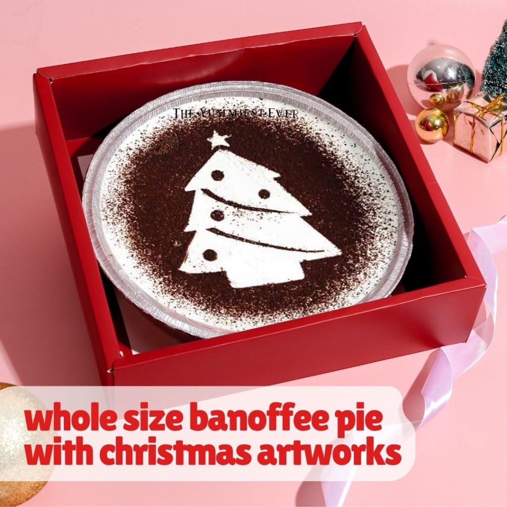 

YUMMIEST - Banoffee Pie loyang - Christmas Hampers artwork special - box natal