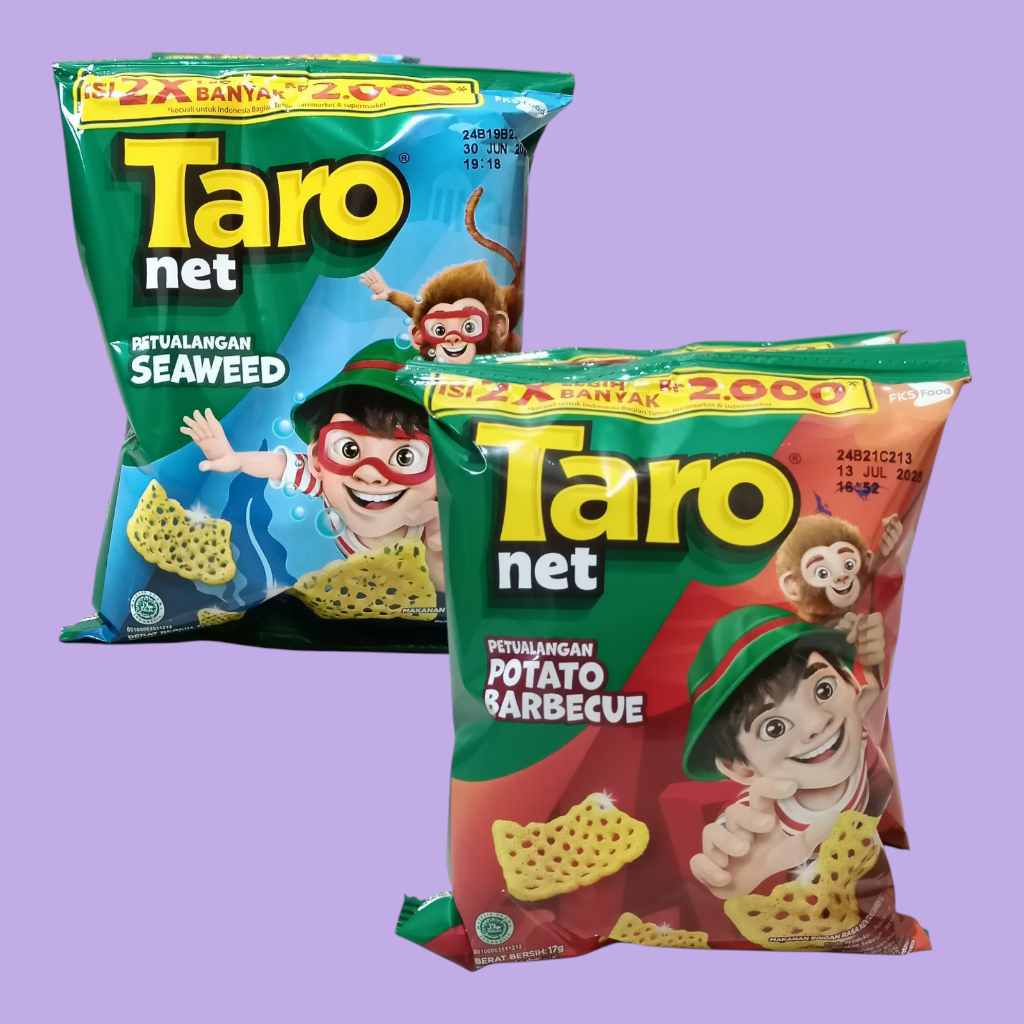 

TARO NET Potato Barbeque & Seaweed Snack 17gr [10 pcs/RENCENG]