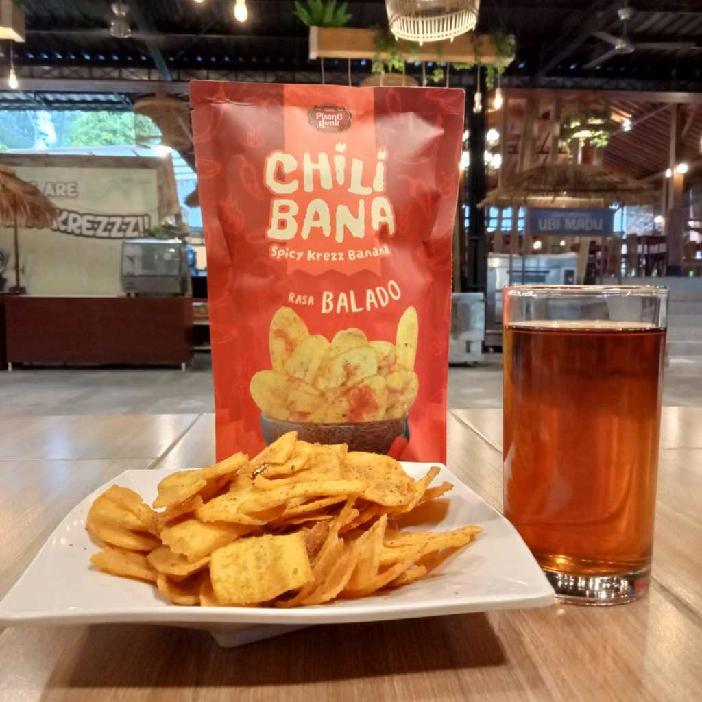 

Keripik Pisang Pedas Chili Bana Rasa Balado Enak dan Gurih 120Gr