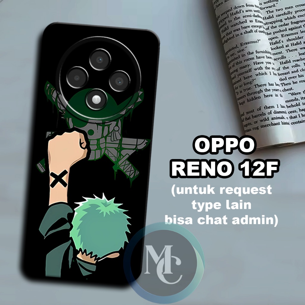 CC6/ Softcase karet lentur untuk OPPO Reno 12F/Motif karakter anime one piece/case OPPO Reno 12F /ke