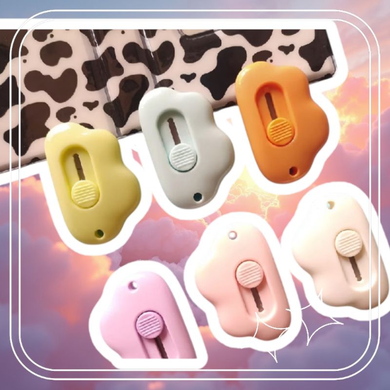 

Mini Cutter Pisau Pemotong Kertas Silet Kecil Unboxing Lucu Bentuk Awal Pastel