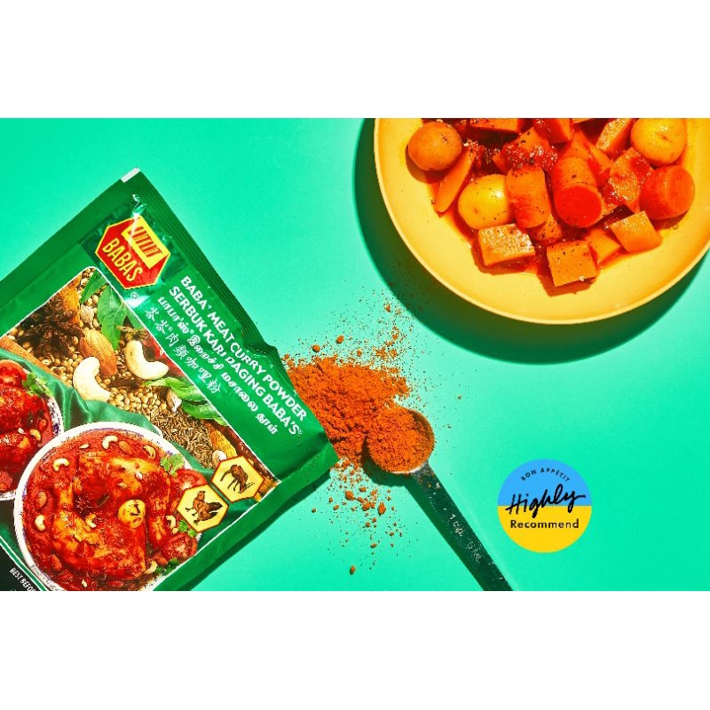 

Bumbu Kari Babas/Babas Chili Powder/ Babas Bumbu Ikan/Baba Meat Curry Powder 250 Gram