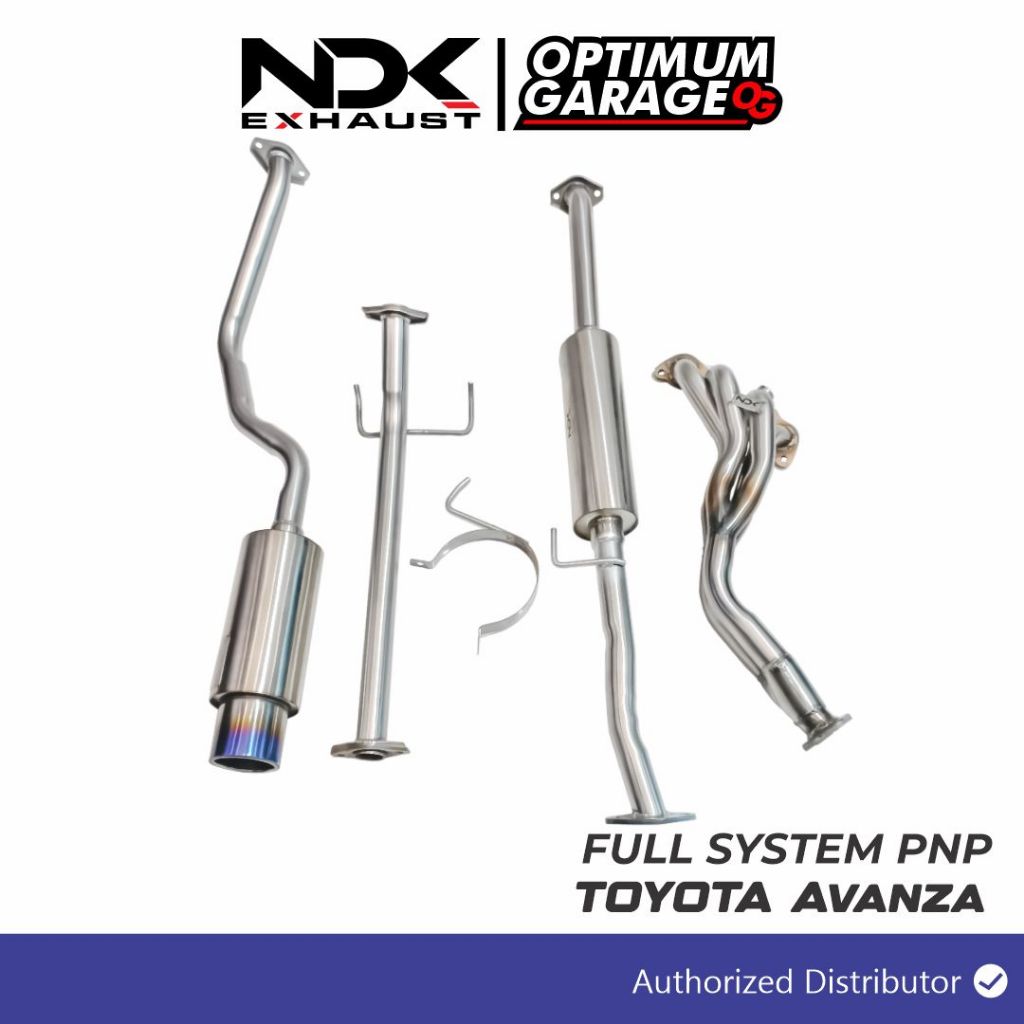 FULL SISTEM PNP KNALPOT MOBIL NDK EXHAUST MUFFLER DK-03V4 BOLTON RESONATOR HOLD CENTERPIPE HEADER MO