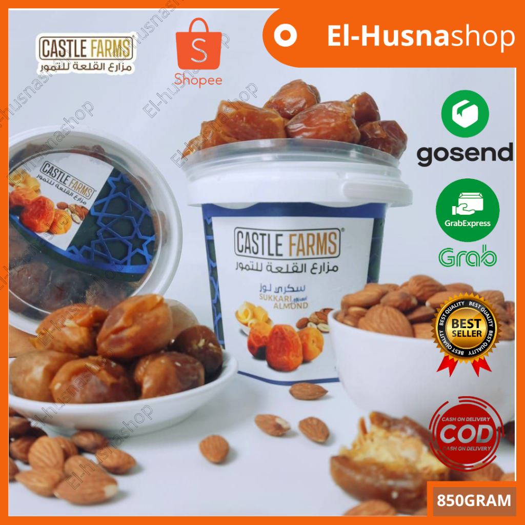 

Kurma Sukari Almond Butter Castle Farms 850gr Korma Ember Asli Original