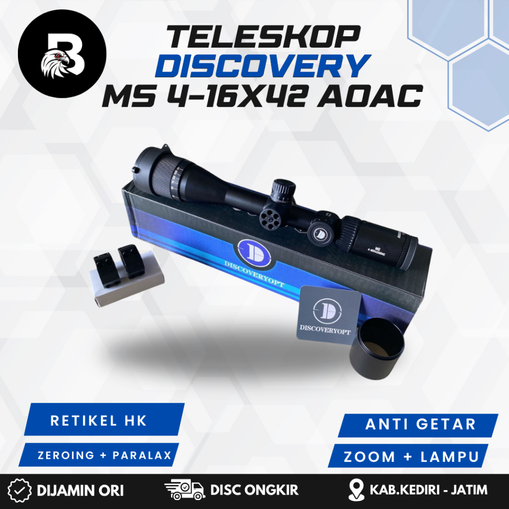 Teleskop Discovery 4-16x42 AOAC MS Terbaru Original