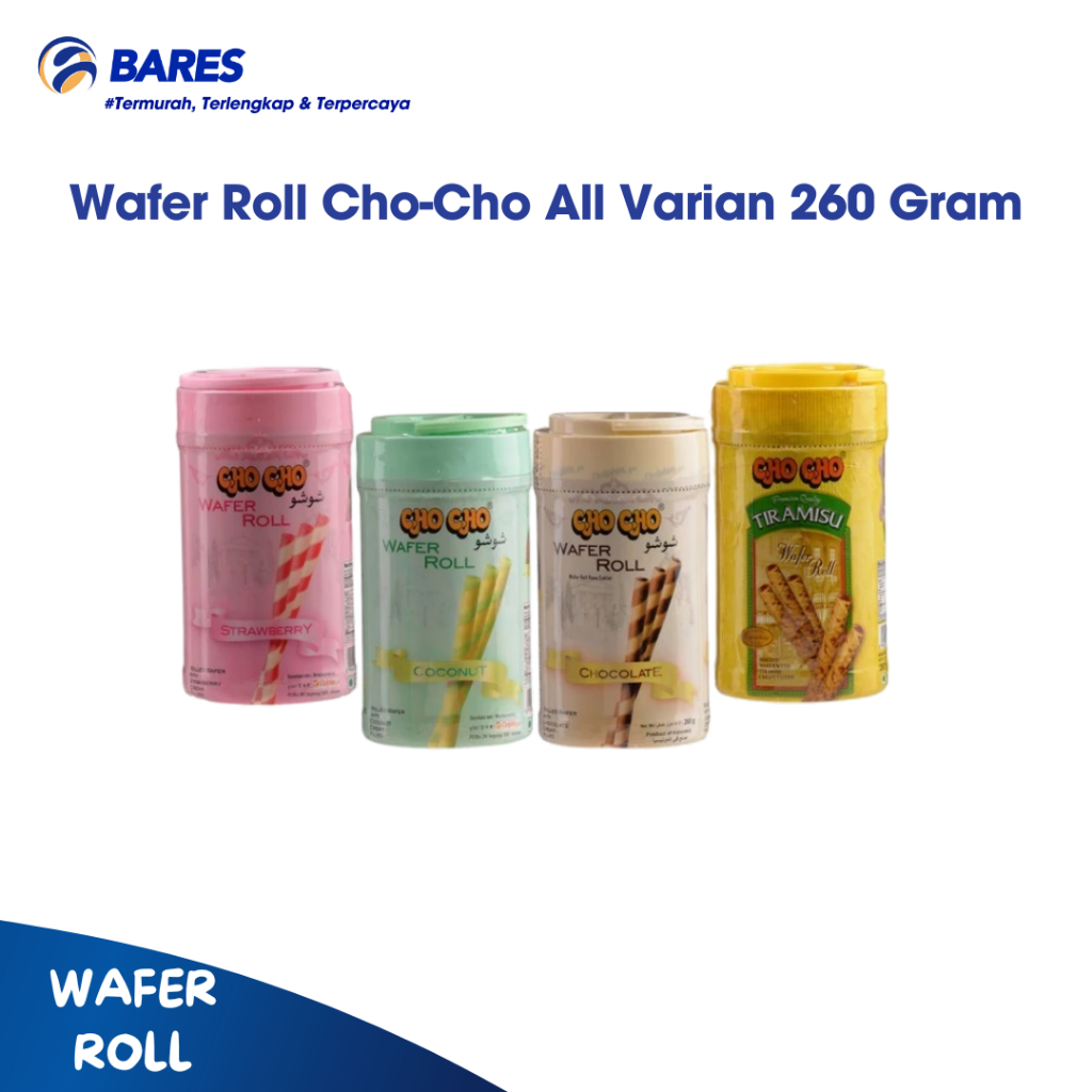 

Wafer Roll Cho Cho Stick All Varian Kue Kaleng 260 Gram