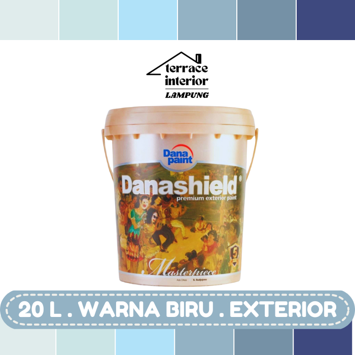 Cat Tembok Exterior Danapaint Danashield Warna Biru 20 L