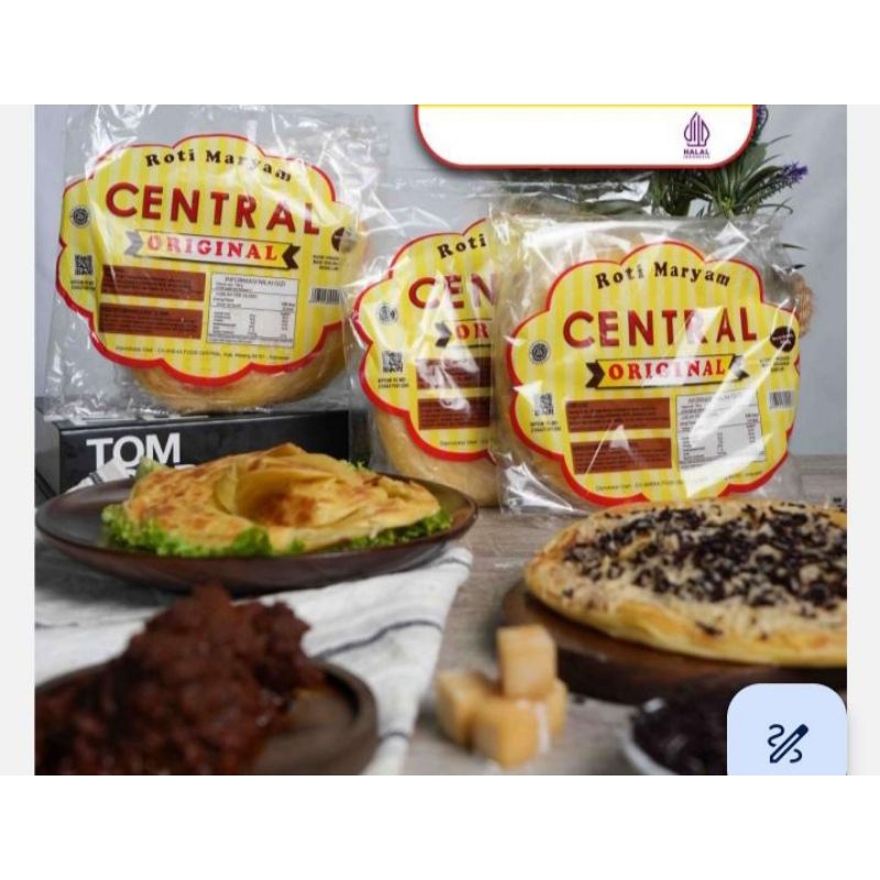 

Roti Maryam central ukuran jumbo 17cm isi 5 pcs/pack