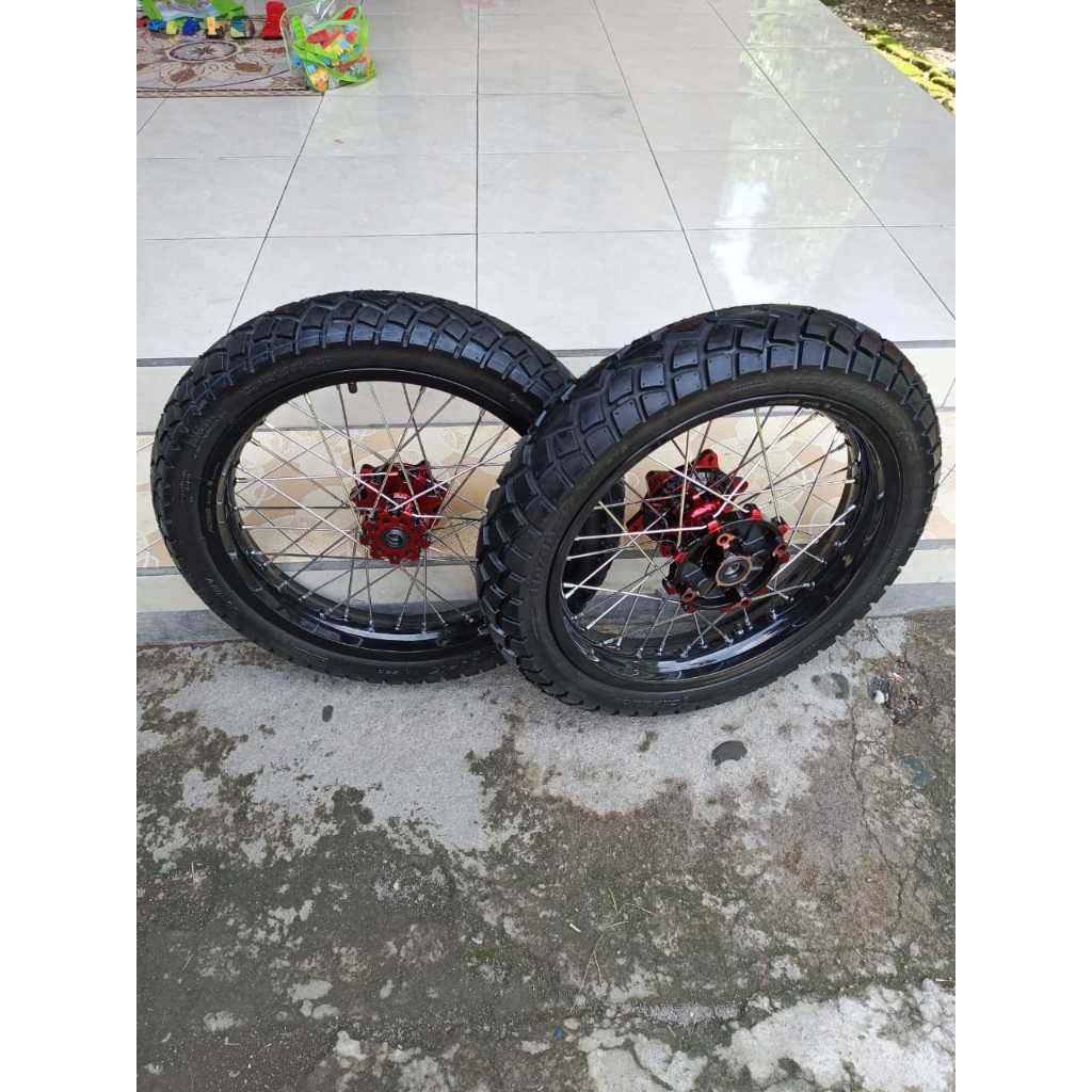 Wheelset Supermoto CRF 250/300 Ban Dual Purpose Swallow SB117 Ring 17