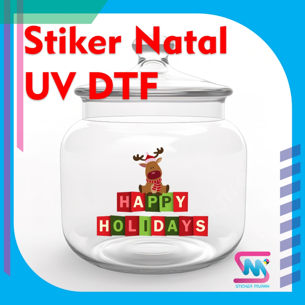 

Stiker Murah Bandung - Sticker Timbul Gambar Natal Merry Christmas Santa Xmas Happy Holiday UV DTF