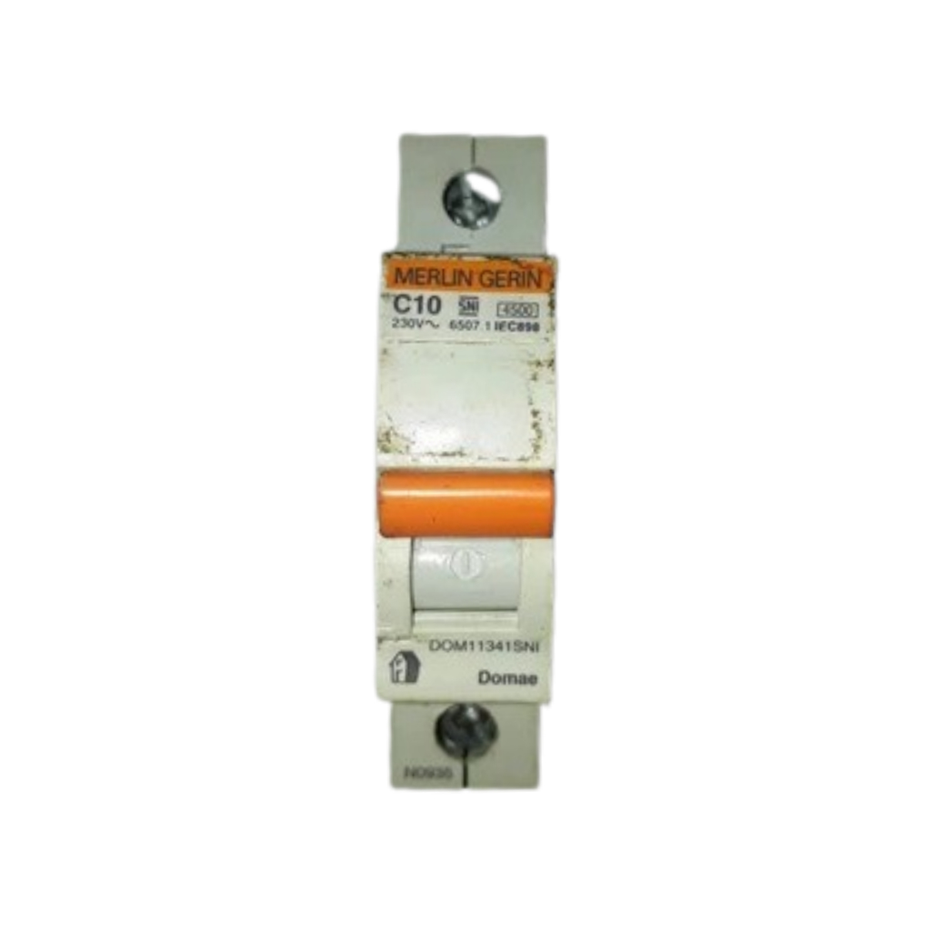 MCB MERLIN GERIN 10A 1P- 230V~ C10 DOMAE -SCHNEIDER ELECTRIC ORIGINAL MURAH