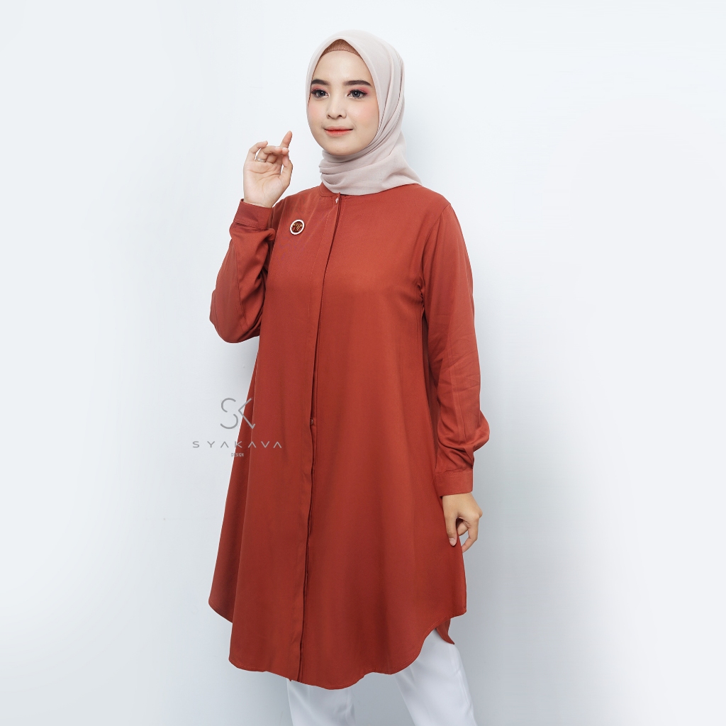 Tunik Atasan Wanita Terbaru Katun Rayon Twill Premium