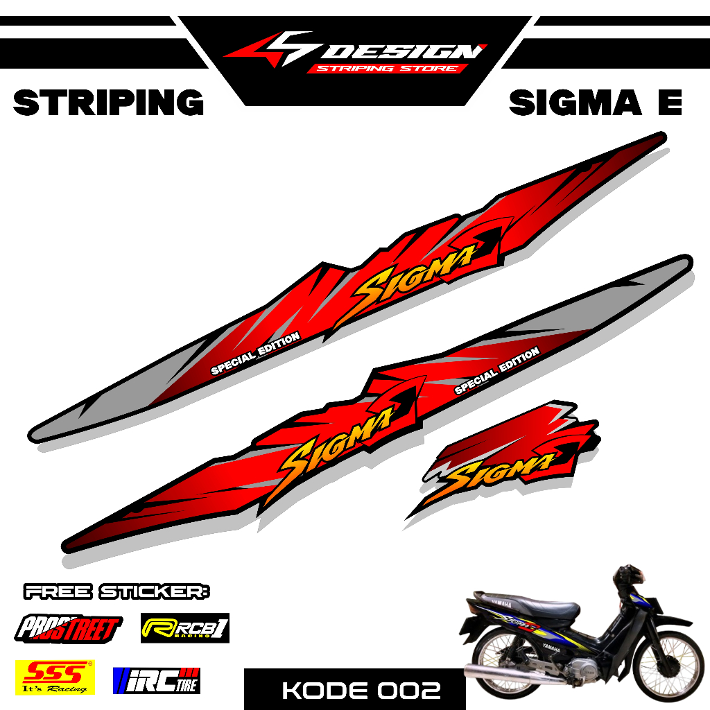 02 STICKER STRIPING YAMAHA SIGMA E - STICKER STRIPING YAMAHA SIGMA E