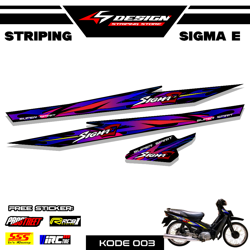 03 STICKER STRIPING YAMAHA SIGMA E - STICKER STRIPING YAMAHA SIGMA E