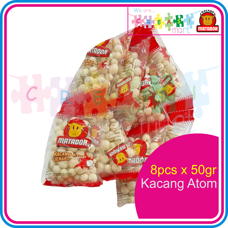 

Matador Kacang Atom / Sukro Renteng 8pcs x 50gram Oleh Oleh Khas Rembang