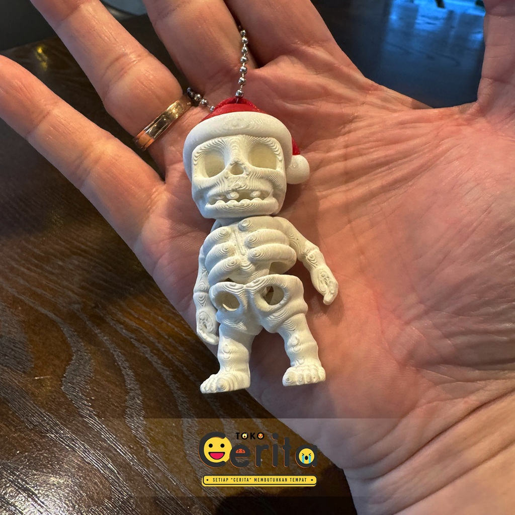 Galastore00 Gantungan Kunci Dan Tas Fidget Toy Skeleton Tengkorak - Mainan Anak Anti Stres Unik